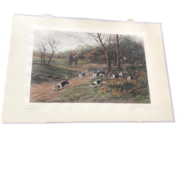 HEYWOOD HARDY BREAKING COVERT Color Photo Gravure 21” x 31” classic print - Picture 1 of 11
